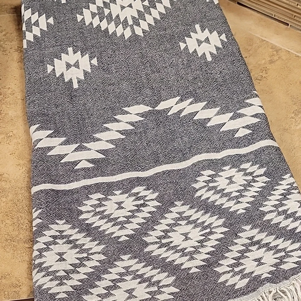 Aelia Anna Natural Pestamel Cotton Beach Bath Towel